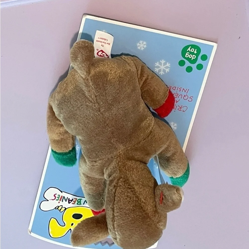 Ty Bow Wow Dog Toy: Reindeer NWT